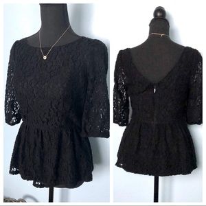 Juicy Couture• Peplum Lace Top